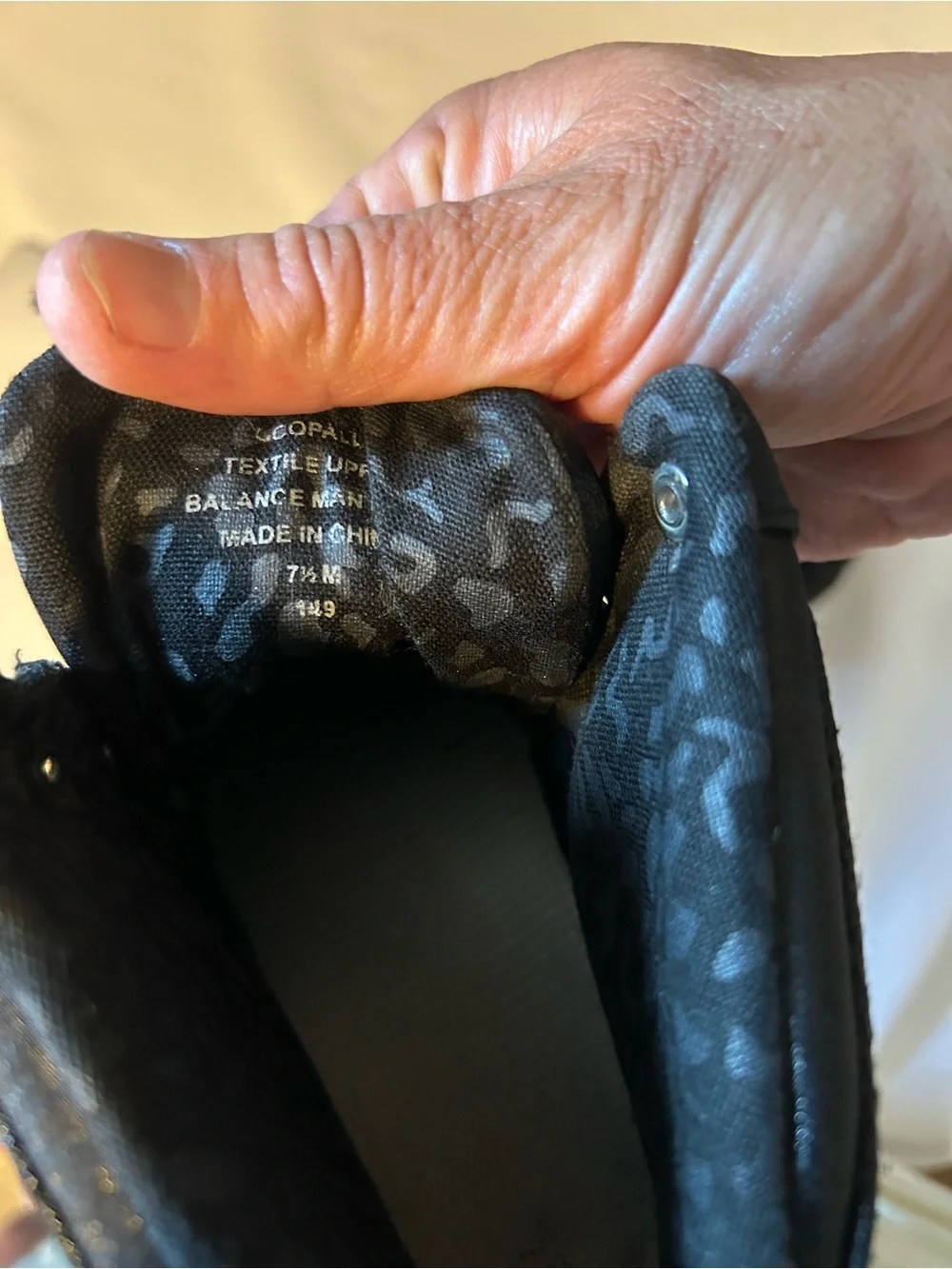 GUESS Black and White High-Top Sneakers